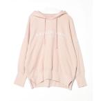 「Abercrombie&Fitch」 プルオーバーパーカー L ピンク レディース