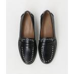 ローファー スタッズラインローファー フラット20↑ レディース