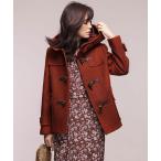 「NANO universe」 ダッフルコート 36 ブラウン レディース