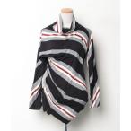 「Vivienne Westwood red label」 ストライプ柄長袖ワンピース M グレー レディース