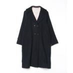 [POU DOU DOU] Пальто Честерфилд M черный женский 