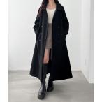 [Heather] пальто с отложным воротником S черный женский 