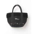 「Ron Herman」 刺繍トートバッグ - ブラック レディース