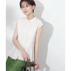 「N.（N. Natural Beauty Basic）」 半袖ブラウス MEDIUM オフホワイト レディース