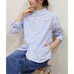 「DANTON」 長袖シャツ 38 サックスブルー レディース