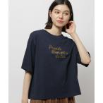 「niko and...」 半袖カットソー MEDIUM ネイビー レディース