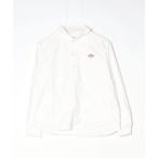 「DANTON」 ワンポイント長袖シャツ 34 ホワイト レディース