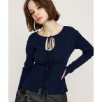 [SLY] вязаный ансамбль FREE темно-синий женский 