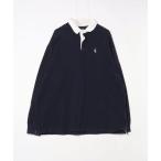 [NAUTICA] one отметка рубашка-поло с длинным рукавом M темно-синий мужской 