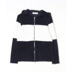 [SEAGREEN] окантовка рисунок Zip выше Parker - темно-синий женский 