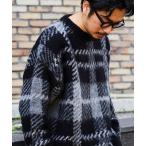 [FREAK'S STORE] длинный рукав вязаный LARGE черный мужской 