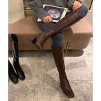 「STYLEBLOCK」 ロングブーツ 38 ブラウン レディース