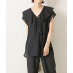 「Spick & Span」 半袖ブラウス FREE ブラック レディース