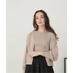 [NANO universe] вязаный ансамбль FREE свет бежевый женский 