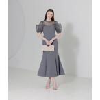 「Leja」 半袖ワンピース SMALL グレー レディース