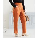 「acro」 スラックス フリ- オレンジ レディース