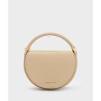 「CHARLES & KEITH」 ハンドバッグ M ベージュ レディース