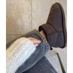 「EMU Australia」 ムートンブーツ 24.0cm ブラウン レディース