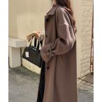 [ABITOKYO] пальто с отложным воротником L мокка женский 