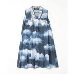 「MILK」 シャツワンピース - ブルー レディース