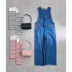 「PUAL CE CIN」 オーバーオール FREE インディゴブルー レディース