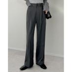 「Re:EDIT」 パンツ MEDIUM チャコールグレー レディース