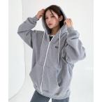 「muahmuah」 ジップアップパーカ