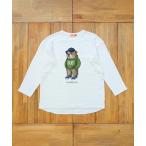 tシャツ mlt5555-  UF DOG WAFFLE LONG SLEEVE T-shirt ロンT（ブルドッグ）-着丈前後差有(SDUF-260