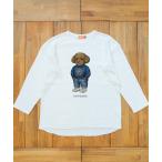tシャツ mlt5557-UF DOG WAFFLE LONG SLEEVE T-shirt ロンT（トイプードル）-着丈前後差有(SDUF-2604