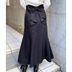 スカート バックリボンマーメイドスカート