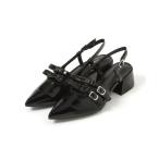 パンプス Ｗリボンミュールパンプス　631328