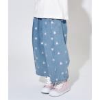 パンツ ハート刺繍タックワイドパンツ_ジュニア対応 キッズ 子供服 男の子 女の子
