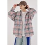 ショッピングチェック ブラウス シャツ ヴィンテージチェックフードシャツ レディース