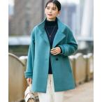 [a.v.v] пальто с отложным воротником 36 зеленый женский 