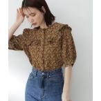 「N.（N. Natural Beauty Basic）」 半袖ブラウス MEDIUM ブラウン レディース