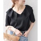 「SHIPS any」 半袖ブラウス ONE SIZE ブラック レディース