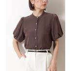 「N.（N. Natural Beauty Basic）」 半袖ブラウス MEDIUM ブラウン レディース