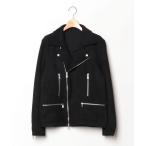 「NO ID.」 ライダースジャケット 1 ブラック メンズ