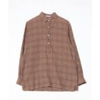 「INDIVIDUALIZED SHIRTS」 長袖シャツ M ブラウン メンズ