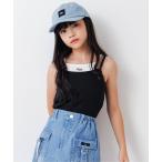 キャミソール 肌着 パッド付きレイヤード風キャミ キッズ 子供服 女の子