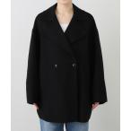 コート アウター ダブルフェイスミドルコート レディース