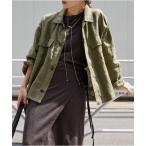 ショッピングモッズ ミリタリージャケット モッズコート 「追加」リネンミリタリージャケット レディース