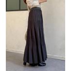 スカート カットプリーツティアードスカート