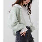 カーディガン グリッターニットカーディガン レディース