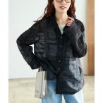 ブラウス シャツ 限定展開　パッチワーク風 総刺繍 シャツジャケット(セットアップ対応) レディース