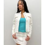 ショッピングレースアップ デニムジャケット gジャン レースアップデニムジャケット レディース