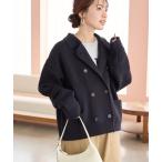 ニット セーター 限定展開　ニット ダブル ボタン ジャケット レディース