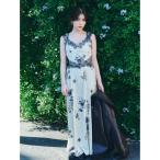 ワンピース レーストリムプリントキャミワンピース