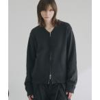 セーター ニット V NECK ZIP KNIT CARDIGAN/Vネックジップニットカーディガン メンズ レディース