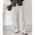 パンツ エアリーリネンイージーパンツ レディース
